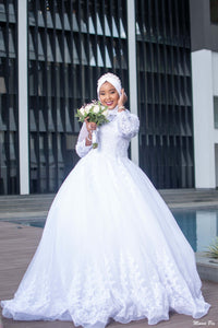 Islamic Lace Ball Gown