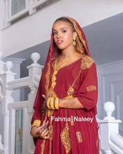 Load image into Gallery viewer, Burgundy Hilwa Bridal Dirac ( Hilwa Collection )