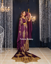 Load image into Gallery viewer, Burgundy purple Bridal Dirac