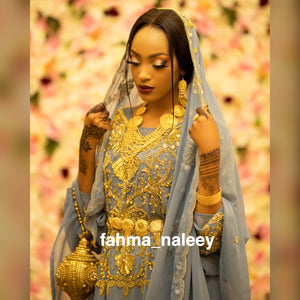 Anisa Blue_Grey Somali Bridal Dirac