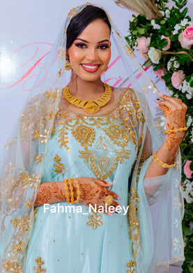 Haldhoor Mint Lace Bridal Dirac( New Collection)