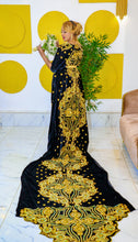 Load image into Gallery viewer, Black Velvet Somali Bridal Dirac
