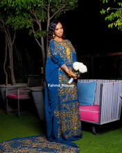 Load image into Gallery viewer, Ocean Blue Somali Bridal Dirac ( Osob Collection)