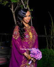Load image into Gallery viewer, Mulberry Purple Somali Bridal Dirac ( Osob Collection)
