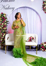 Load image into Gallery viewer, Olive Green Lace Bridal Dirac ( Daus Collection )