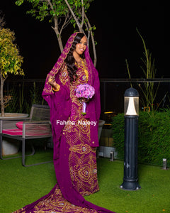 Mulberry Purple Somali Bridal Dirac ( Osob Collection)
