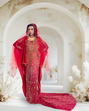 Arawela Dark Red Bridal Dirac