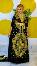 Load image into Gallery viewer, Black Velvet Somali Bridal Dirac