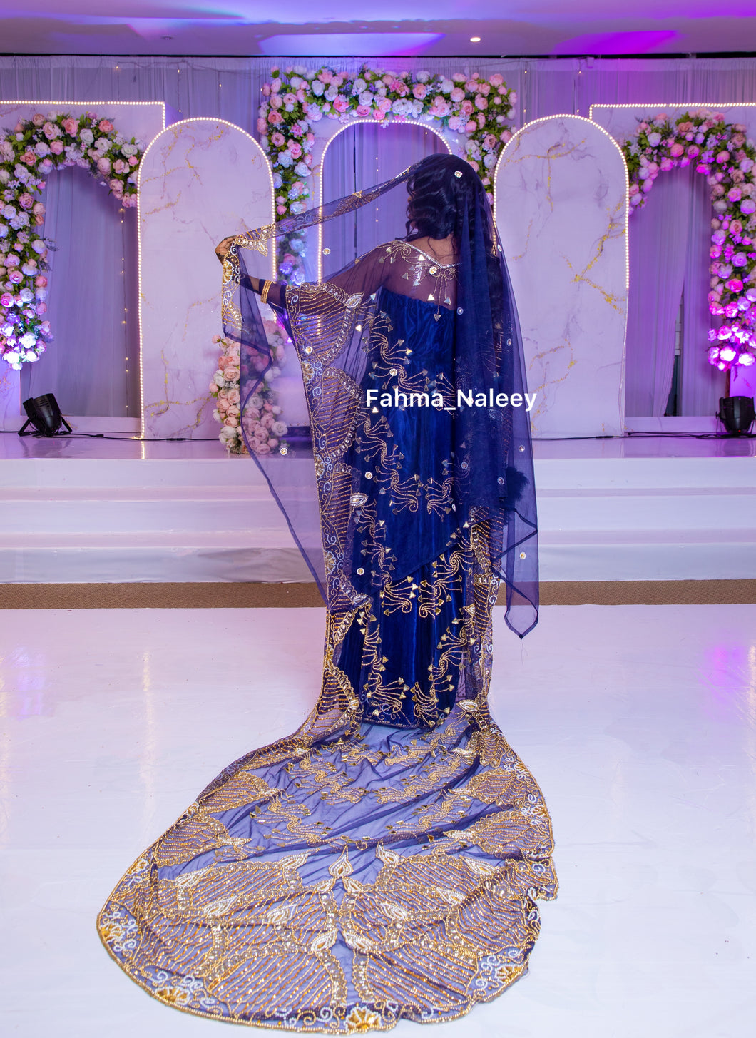 Navy Blue Hilac Bridal Dirac ( Hilac Collection)