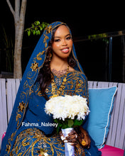 Load image into Gallery viewer, Ocean Blue Somali Bridal Dirac ( Osob Collection)