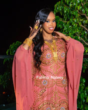 Load image into Gallery viewer, Dark Peach Somali Bridal Dirac ( Osob Collection )
