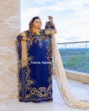 Load image into Gallery viewer, Navy Blue Somali Bridal Dirac ( Asmaa Collection)