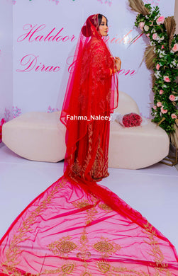 Haldhoor Red Bridal Dirac ( New Collection)