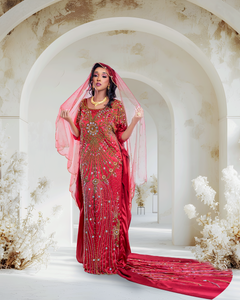 Arawela Dark Red Bridal Dirac