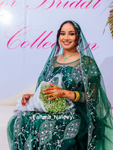 Load image into Gallery viewer, Haldhoor Dark Green Bridal Dirac ( New Collection)