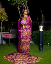 Load image into Gallery viewer, Mulberry Purple Somali Bridal Dirac ( Osob Collection)