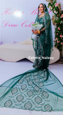 Haldhoor Dark Green Bridal Dirac ( New Collection)