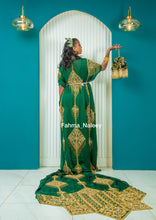 Load image into Gallery viewer, Jungle Green Silk Bridal Dirac( Beerlula Collection)