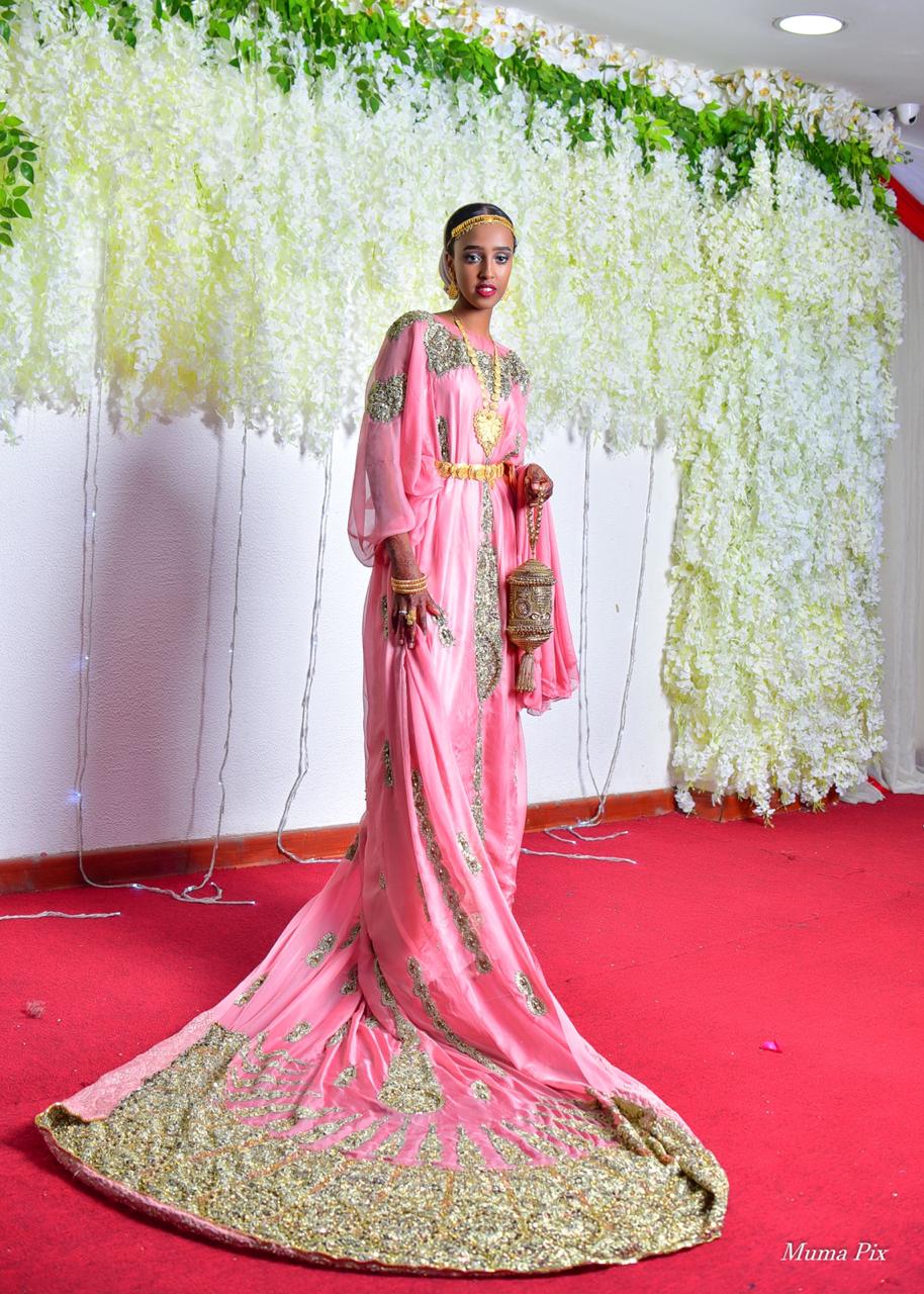 Anisa Pink Somali Bridal Dirac
