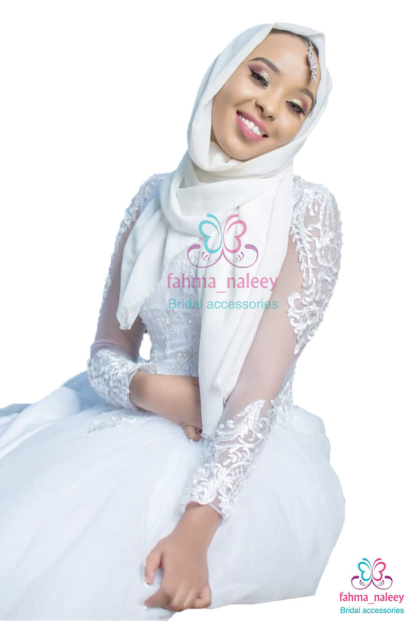 Rahma Ball Gown with Detachable Tail