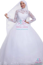 Load image into Gallery viewer, Turtle Neck Ball Wedding Gown
