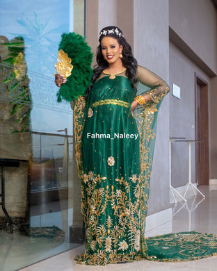 Emerald Green Lace Bridal Dirac