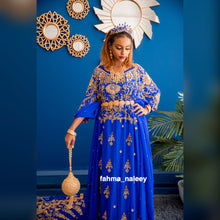 Load image into Gallery viewer, Hodan Royal Blue Somali Bridal Durac