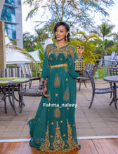 Load image into Gallery viewer, Deep Jungle green Somali Bridal Dirac ( SUAD COLLECTION )