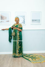 Load image into Gallery viewer, Jungle Green Lace Bridal Dirac ( Dahab Collection )