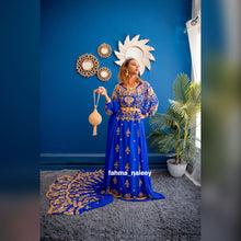 Load image into Gallery viewer, Hodan Royal Blue Somali Bridal Durac