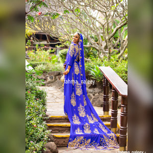 Bilan Blue Somali Bridal Dirac