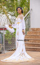 Load image into Gallery viewer, White Somali Bridal Dirac ( SUAD COLLECTION )