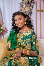 Load image into Gallery viewer, Jungle Green Bridal Dirac ( Sagal Collection )