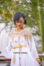 Load image into Gallery viewer, White Somali Bridal Dirac ( SUAD COLLECTION )