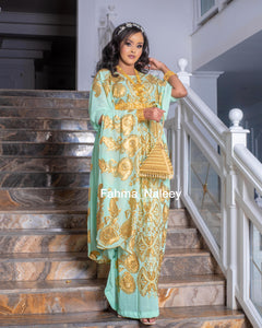 Lime Green Bridal Dirac ( Iftin Collection )