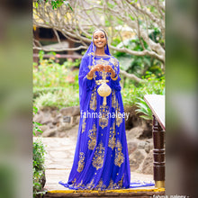 Load image into Gallery viewer, Bilan Blue Somali Bridal Dirac