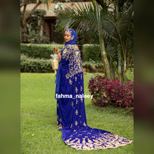 Load image into Gallery viewer, Hodan Royal Blue Somali Bridal Durac