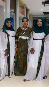 Jungle Green Hido Iyo Dhaqan dress