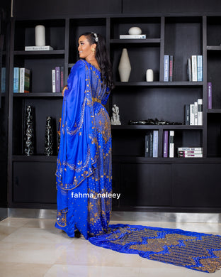 Royal Blue Bridal Dirac ( Dheyman Collection )